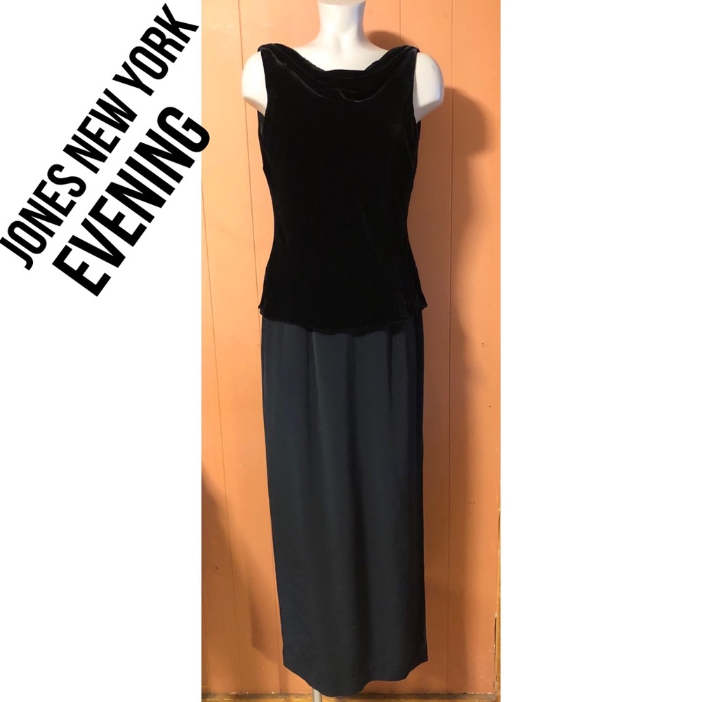 JONES NEW YORK EVENING black dress formal 8